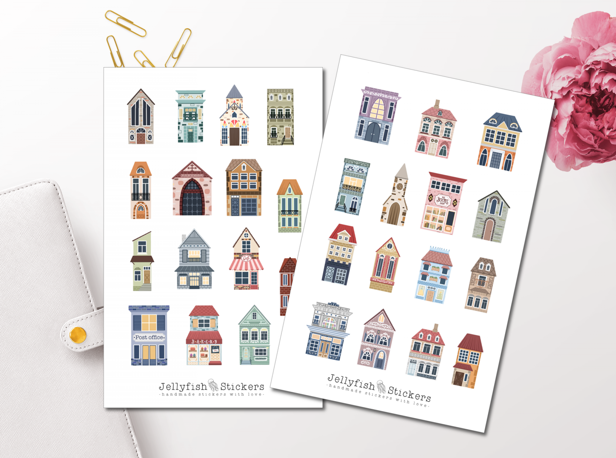 Buildings Sticker Set